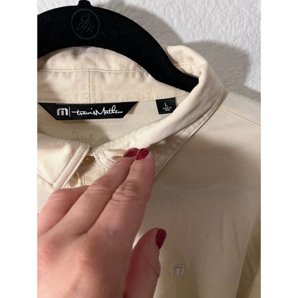 Travis Mathew yellow polo size large - Picture 3 of 4